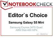 Prix des Editeurs Septembre 2014 : Samsung Galaxy S5 Mini