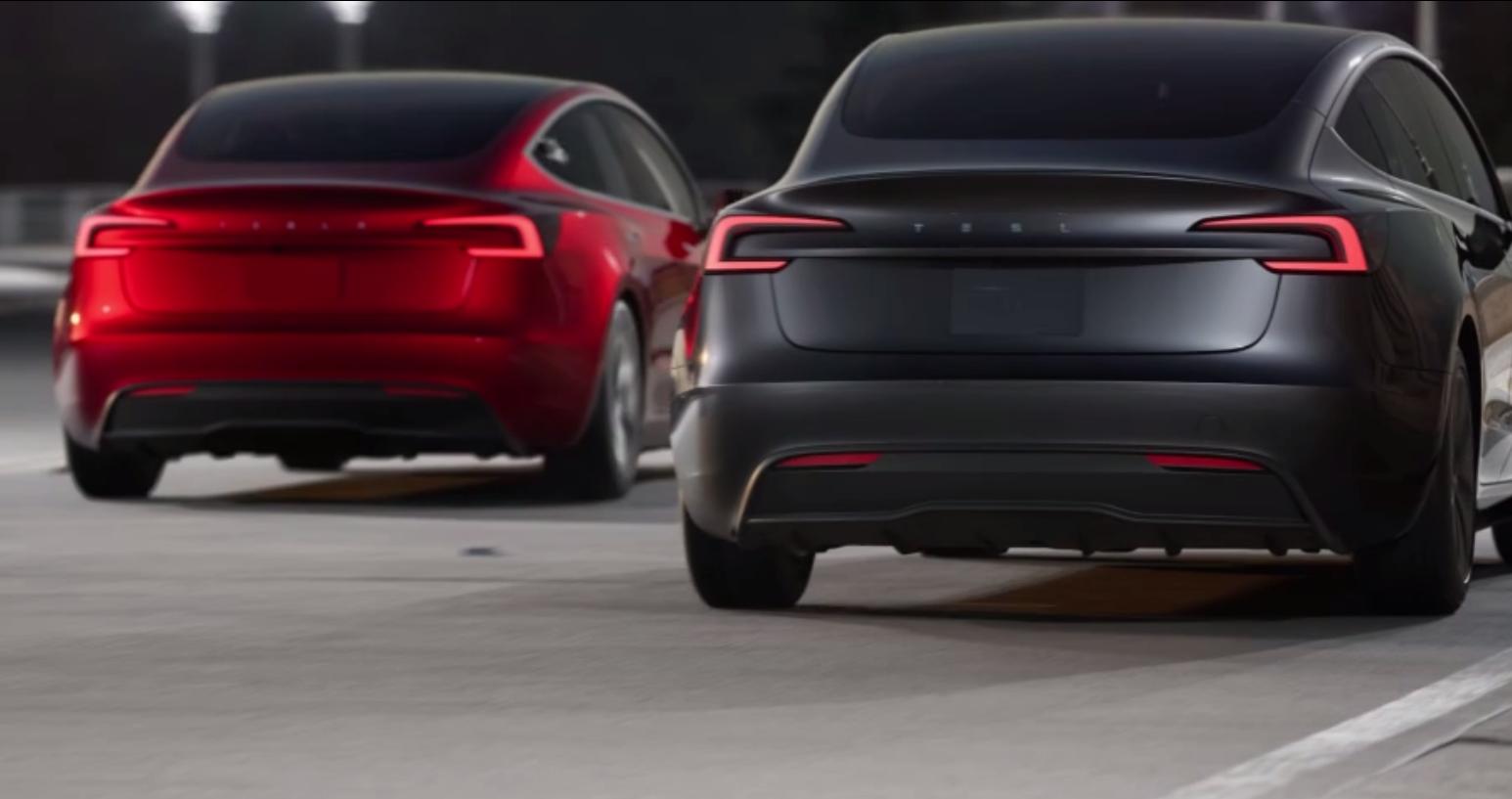 Le nouvelle Tesla Model 3 Highland cache un secret : un indicateur d'angle  mort qui change tout