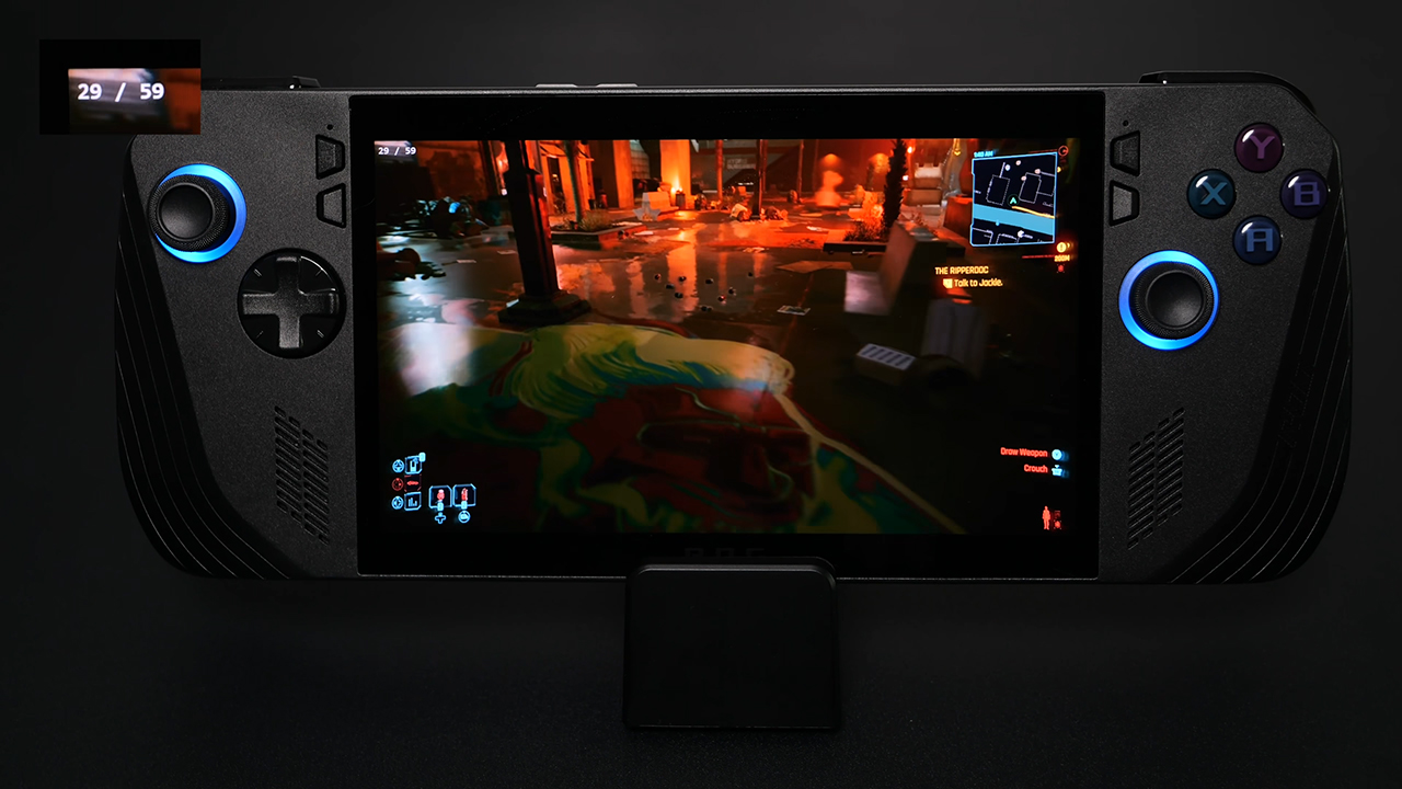 Lossless scaling increases FPS for ROG Ally and other mobile devices by up to 4x