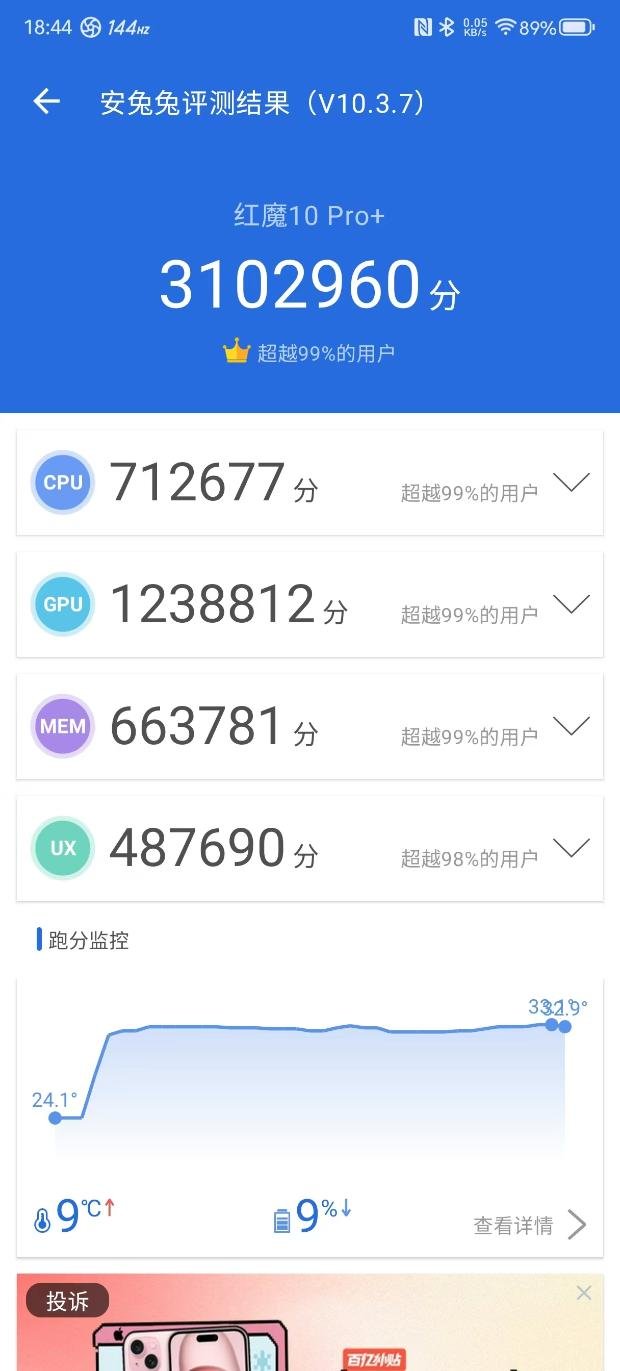 La RedMagic 10 Pro Plus obtient un score de plus de 3,1 millions dans un nouveau test AnTuTu (Image source : @Sudhanshu1414 on X)