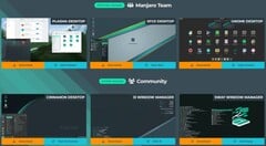 Manjaro Linux editions available for download (Image source : Manjaro Downloads)