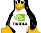 Les pilotes Nvidia sous Linux utilisent désormais par défaut des modules open-source du noyau GPU. (Source de l'image : logo Nvidia et Tux, Wikimedia Commons)