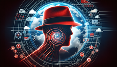 Logo de Red Hat Enterprise future (Source de l&#039;image : générée à l&#039;aide de DALL-E 3)