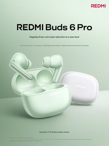 Teaser Redmi Buds 6 Pro (Image source : Redmi - machine translated)