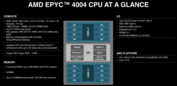 Caractéristiques de l'AMD Epyc 4004 (image via AMD)