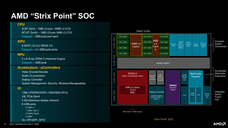 Vue d'ensemble du Ryzen AI 300 (source : AMD)