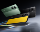 Le Poco X7 Pro est disponible en vert, jaune et noir (Image source : Xiaomi)