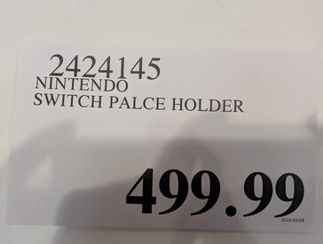 Le prix présumé de la Switch 2. (Source de l'image : Famiboards)