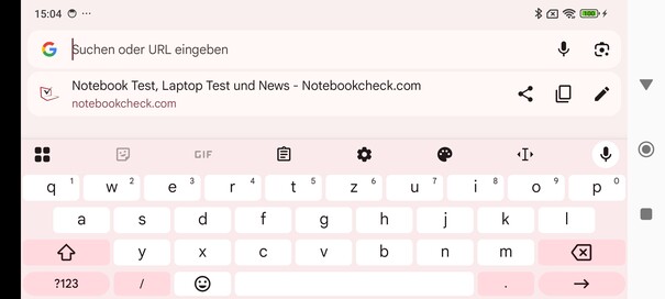 Clavier horizontal