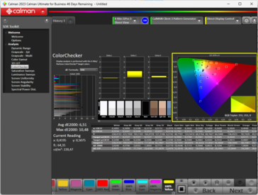 Calman ColorChecker mode OD