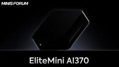 Minisforum Elimite Mini AI370 sera équipé de Ryzen AI 9 HX 370 (Image source : Minisforum - edited)