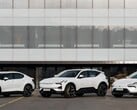 Les véhicules électriques Polestar devant le siège de l'entreprise à Göteborg, en Suède. (Source de l'image : Polestar)