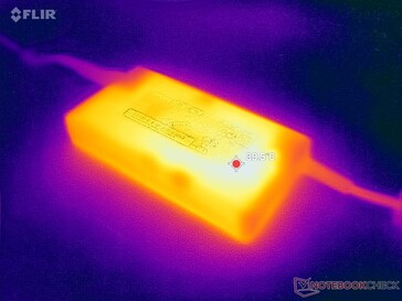 L'adaptateur CA atteint à peine plus de 40 °C lorsque les charges sont élevées