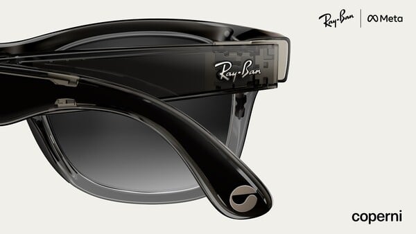 Les lunettes Ray-Ban Meta x Coperni Limited Edition ont une monture noire transparente. (Source de l'image : Meta)