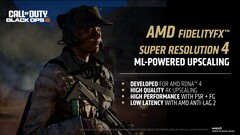 AMD FSR 4, qui est désormais accéléré par ML, est également lancé. (Source de l'image : AMD)