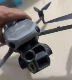 Plusieurs fuites ont donné un premier aperçu du Mavic 4 Enterprise. (Source de l&#039;image : via @OsitaLV)