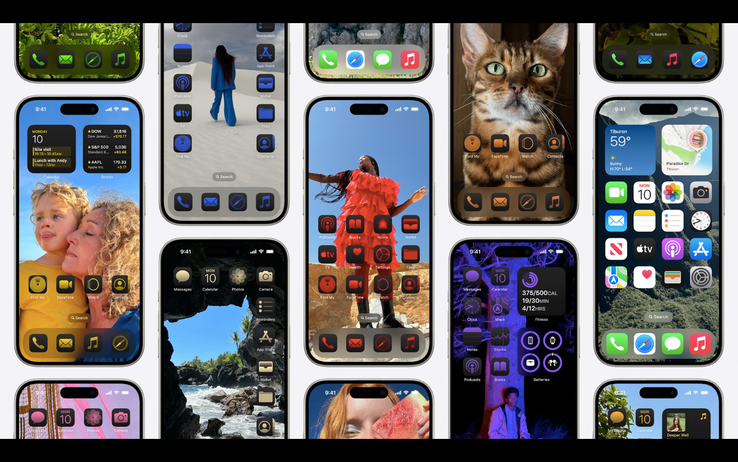 icônes des applications d'iOS 18 (image via Apple)
