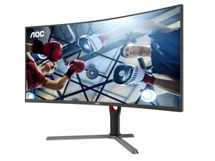 Le dernier moniteur de jeu 34 pouces d&#039;AOC combine une résolution de 1440p avec un taux de rafraîchissement de 180 Hz. (Source de l&#039;image : AOC)