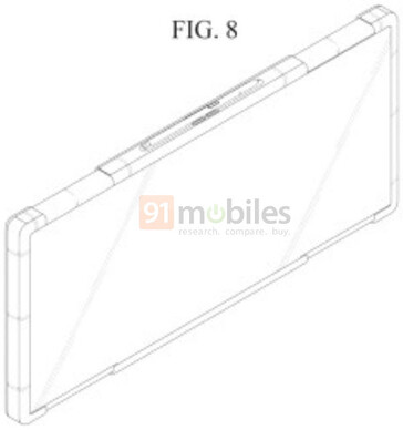 Samsung présente ses dernières avancées en matière de conception de tablettes extensibles. (Source : Samsung via USPTO)