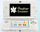 Emulateur Nintendo 3DS Logo Azahar sur l'écran de la console 3DS