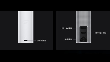 Ports de l'eGPU WIKO Hi GT (Image source : WIKO)