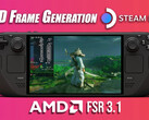 AMD FSR 3.1 et la génération d'images sur le Steam Deck de Valve améliorent ses performances de jeu (Image source : ETA Prime)