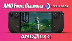 AMD FSR 3.1 et la génération d&#039;images sur le Steam Deck de Valve améliorent ses performances de jeu (Image source : ETA Prime)