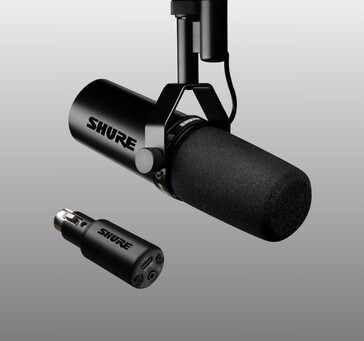 Ensemble avec l'interface compacte MVX2U XLR à USB (Image Source : Shure)