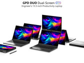Le GPD Duo sera équipé de deux panneaux OLED de 13,3 pouces de Samsung (Source d'image : GPD)