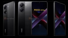 Un rendu du &quot;POCO X7 Pro&quot;. (Source de l&#039;image : 91Mobiles)