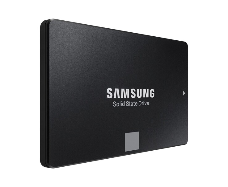 Disque dur SATA Samsung dans un boîtier noir mince (Source : Samsung)