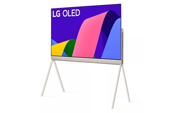 Le téléviseur OLED Posé Smart Lifestyle de LG est posé sur un support solide. (Source de l'image : LG)