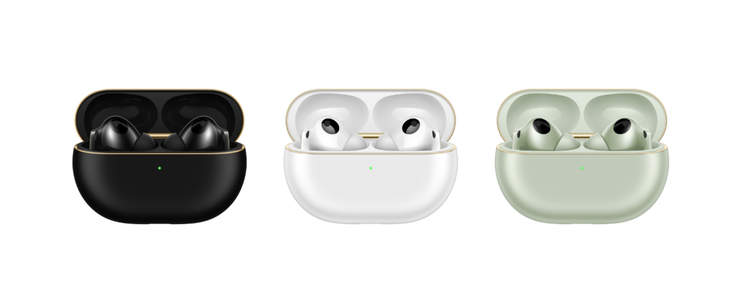 Les FreeBuds Pro 4 seront disponibles en blanc et en vert, ainsi qu'en noir. (Source : Huawei)