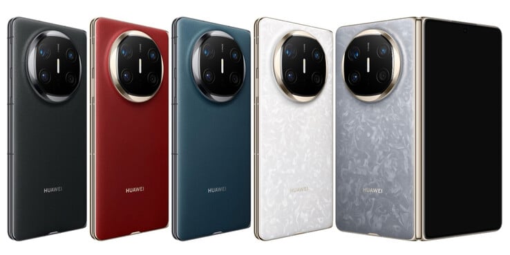 Huawei propose le Mate X6 dans de nombreuses combinaisons de couleurs. (Source de l'image : Huawei)