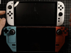 La Nintendo Switch 2 pourrait être juste à côté de la Steam Deck en termes de largeur. (Source de l&#039;image : SwitchUp)