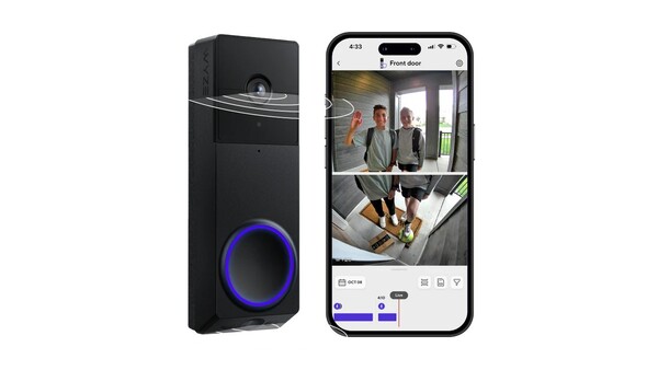 La sonnette Wyze Duo Cam Doorbell avertit les propriétaires de la présence d'une personne ou d'un colis sur le pas de la porte. (source de l'image : Wyze)