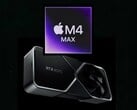 Applele M4 Max de Nvidia échange des coups avec le GPU de bureau RTX 4070 dans le benchmark Blender. (Source de l'image : Apple, Nvidia)