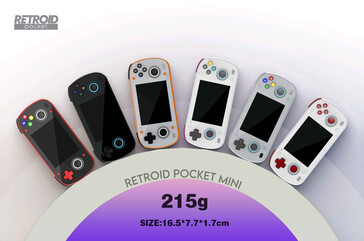 Les anciennes couleurs du Retroid Pocket Mini. (Source de l'image : Retroid)