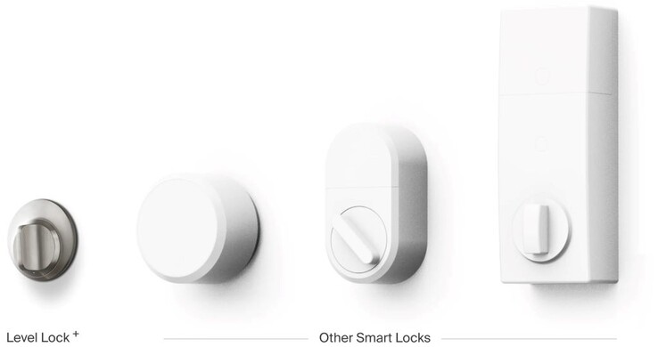 Le Level Lock+ (Matter) est le plus petit des verrous intelligents disponibles pour la maison. (Source de l'image : Level Home)