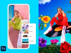 Adobe lance Photoshop, optimisé par l&#039;IA, pour les smartphones iPhone Apple. (Source de l&#039;image : Adobe)