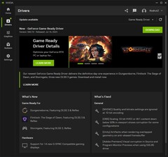 Nvidia GeForce Game Ready Driver 560.70 notification de mise à jour et détails (Source : Own)