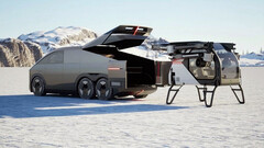 Le porte-avions terrestre semble s&#039;inspirer du Cybertruck (Source de l&#039;image : XPeng)