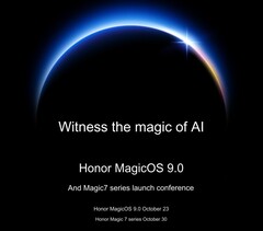 Honor La série Magic 7 et la date de lancement de MagicOS 9.0 sont officiellement confirmées (Image source : Weibo via Honor mobile phone)