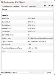 GPU-Z (Gigabyte RX 9070)