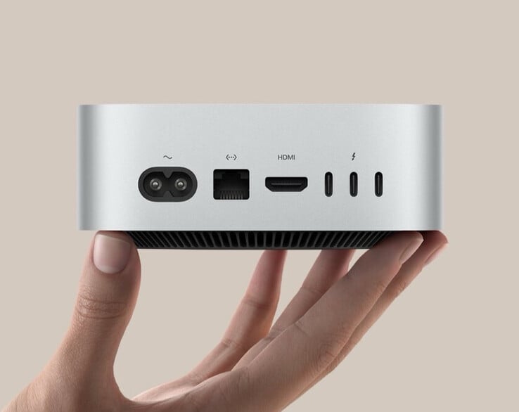 Les entrées/sorties du Mac mini comprennent un port HDMI de taille normale. (Source de l'image : Apple)