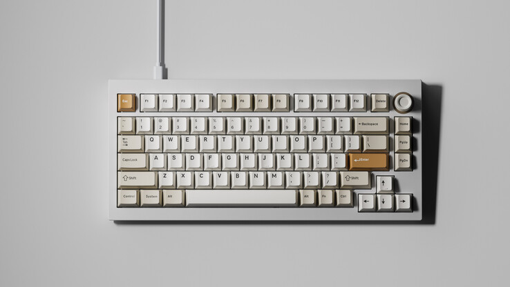 Le clavier de jeu Lemokey L5 HE 8K dans le coloris Dawn Master (blanc et marron)...