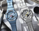 La série Casio Manga GA-2100MNG comprend deux montres, l'une en bleu et l'autre en blanc. (Source de l'image : Casio)