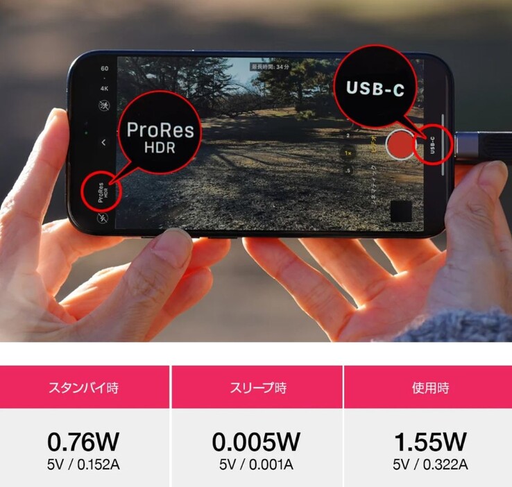 Le Hacray MagDrive permet aux utilisateurs de l'iPhone Apple d'enregistrer des vidéos en mode 4K120 ProRes de la plus haute qualité. (Source de l'image : Hacray)