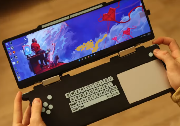 Un YouTuber construit une console de jeu DS Deck ultra-large à partir d'un vieil ordinateur portable Lenovo Yoga