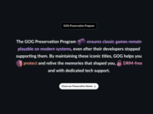 GOG a entrepris une vaste opération de préservation des jeux (image source : GOG)